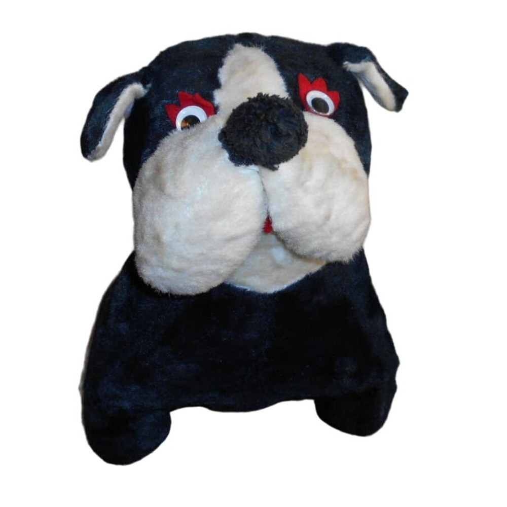 Antique Plush Dog Black Bulldog/Boston Terrier A & L Novelty Playland RARE